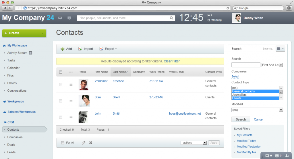 CRM Contacts